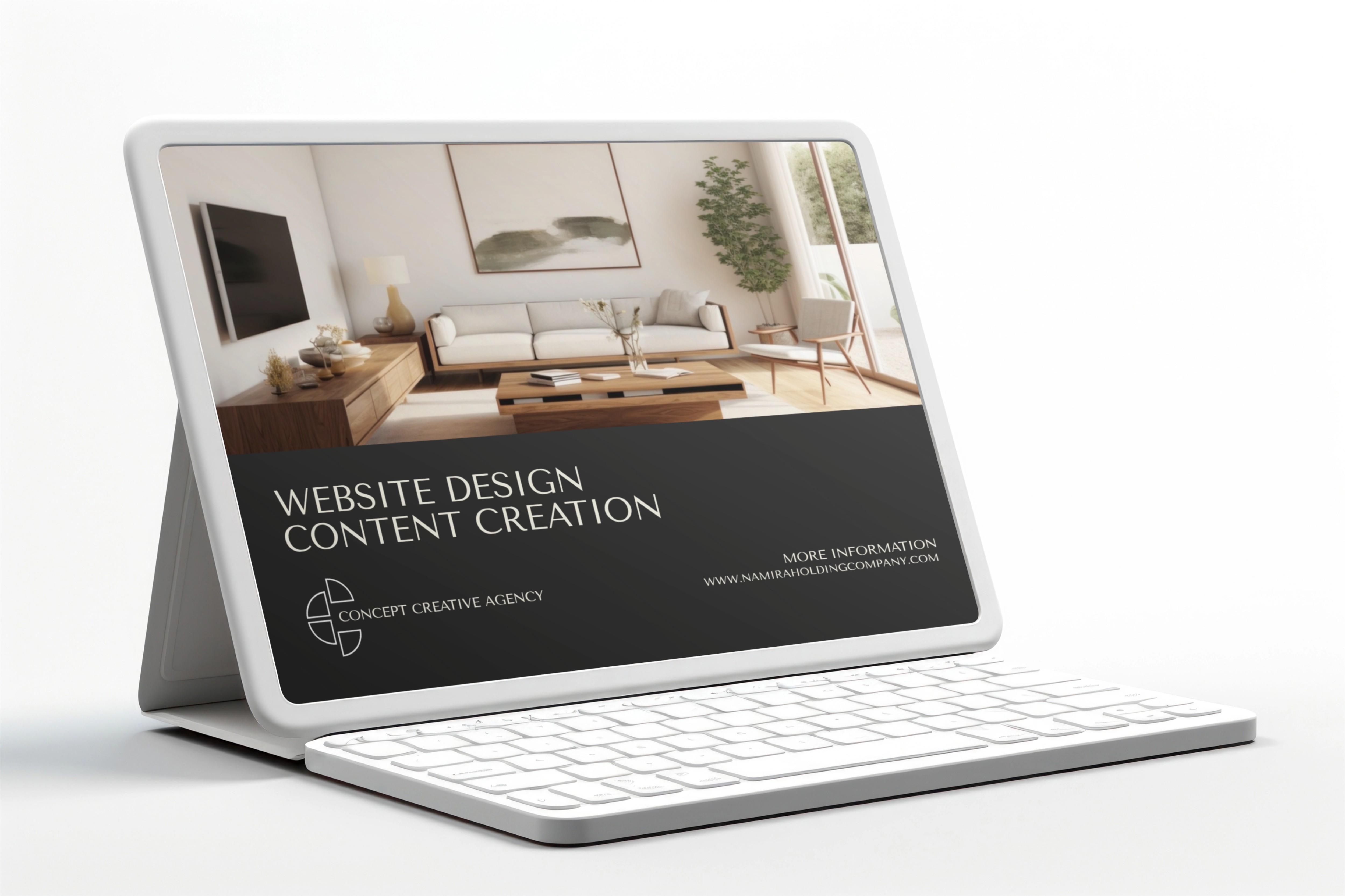 content creation web design www.namiraholdingcompany.com haleh ghoorchian concept agency